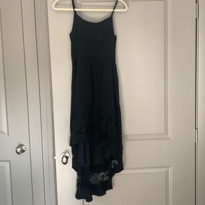 Black dress - high low - size small